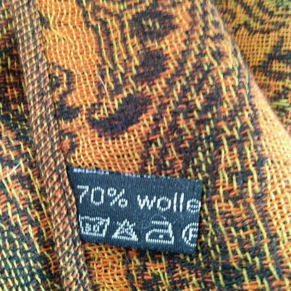 Zu's Paisley Fringed Wolle Silk Blend Scarf Wrap